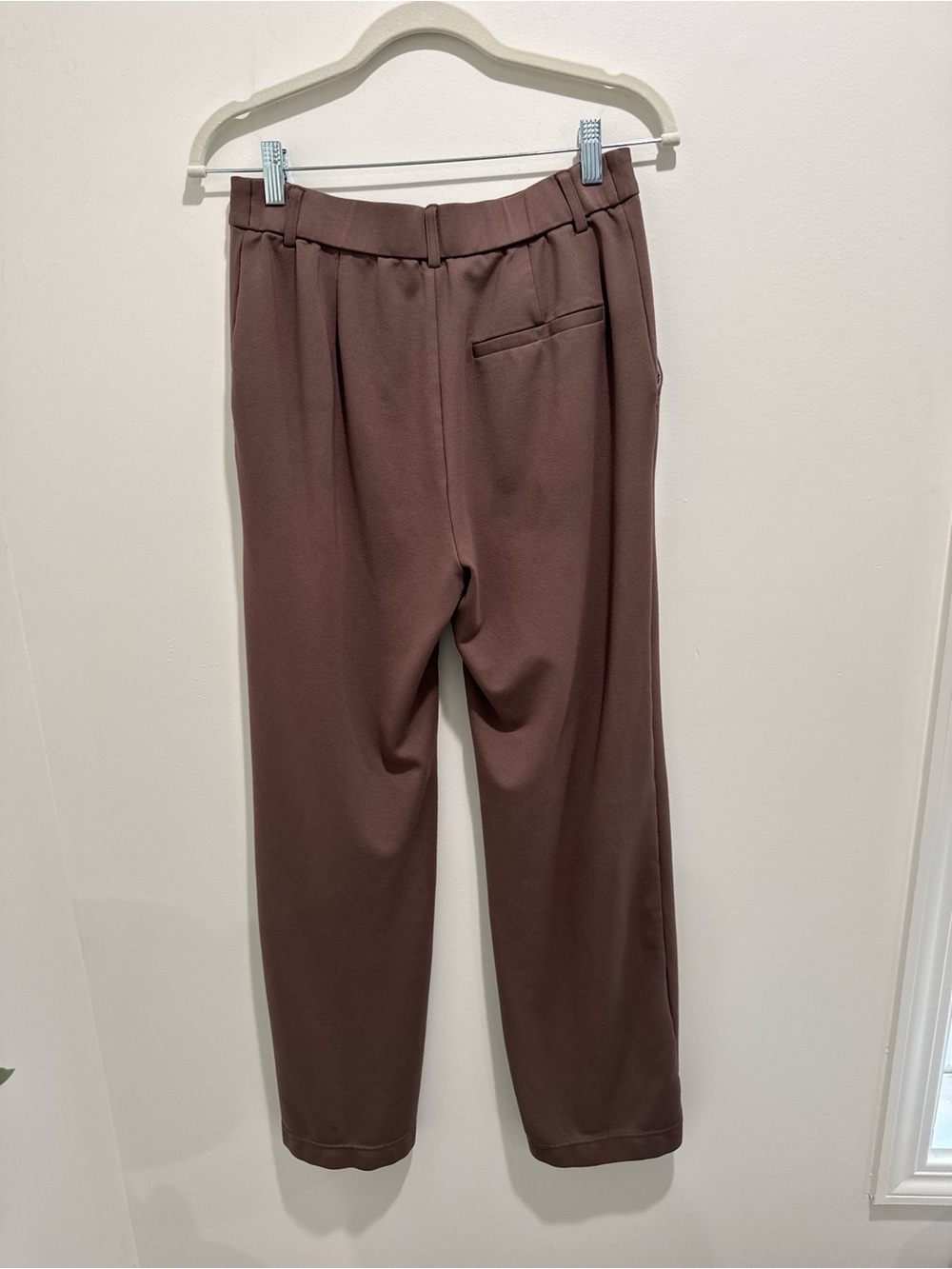 Halara High Waisted Wide Leg Work Pants Brown Pull-On Office Career Pants Medium - Picture 7 of 9